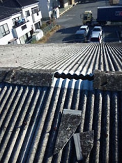屋根修理および谷樋清掃